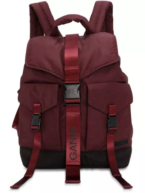 GANNI buckled tech backpack Women 0115