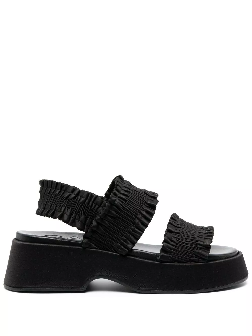 Buy products cheap GANNI smocked-strap flatform sandals Women 0113